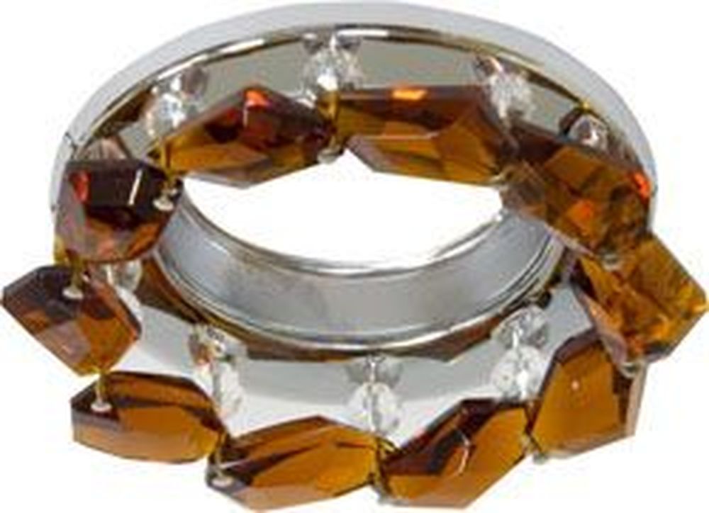 CD4127 JCDR 50W G5.3 коричневый, хром (с лампой)