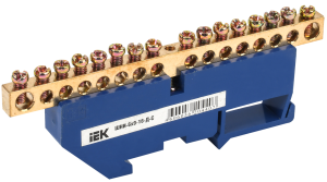 Шина N нулевая изолированная KSN-1-4-6x9-16