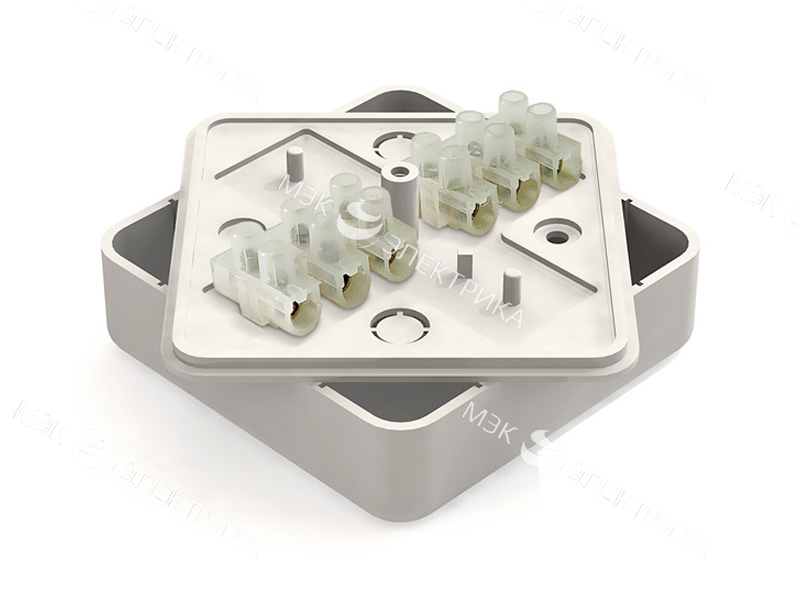 Кор.расп. о/пров. 75-75-20 с клем.кол. (IP-40) бел.