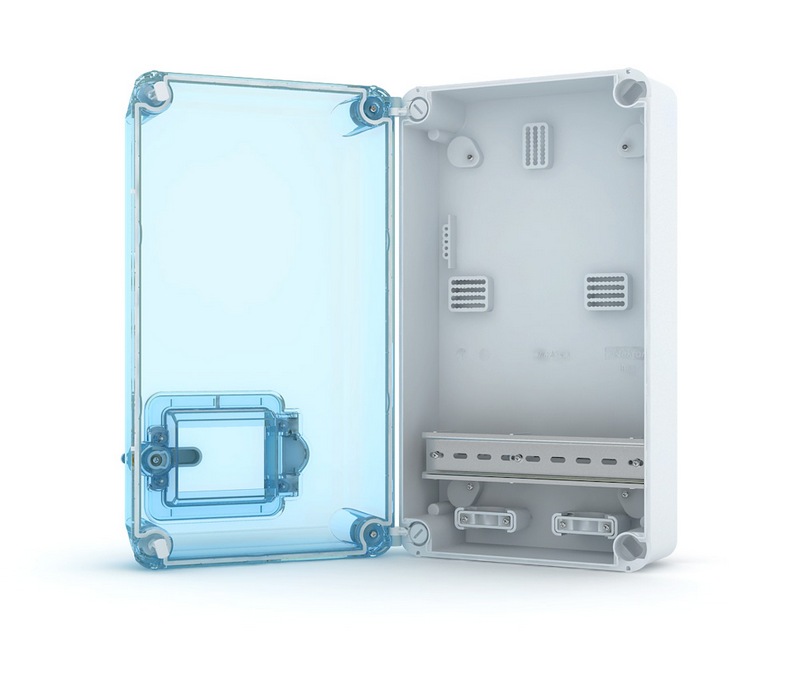 Пластиковый корпус под установку счетчика KNS 66-350x200-1 для наружного монтажа IP66