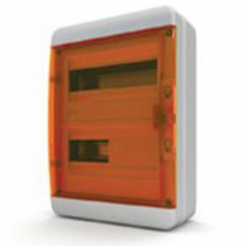 Бокс навесной IP-65 24 мод. прозр/оранжевая BNO 65-24-1
