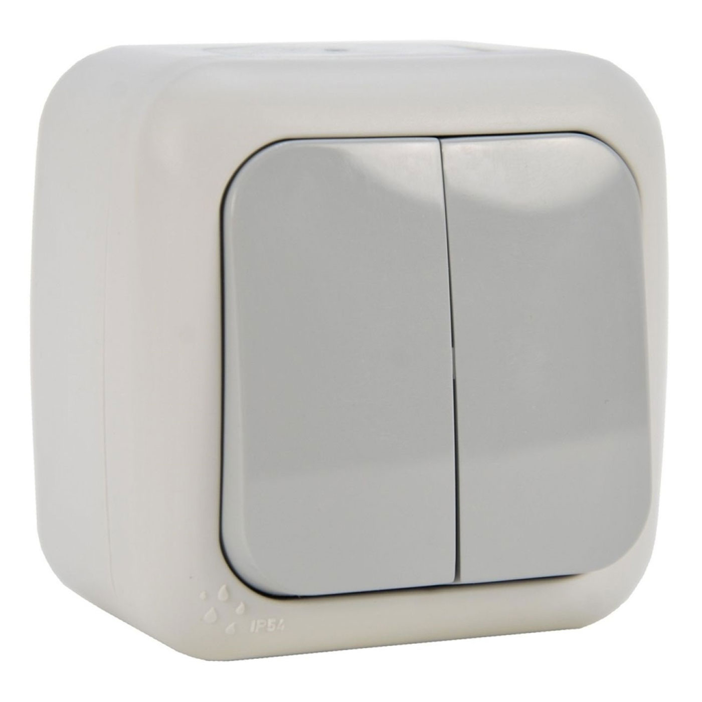 Выключатель 2-х клавишный ВИКО Palmiya IP54