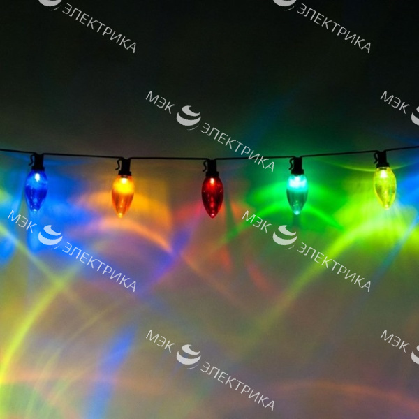 Гирлянда на бобине CL113 100 C9 ламп, 11 м