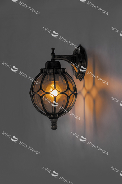 Светильник садово-парковый, 60W 230V E27 IP44 черное золото, PL3801