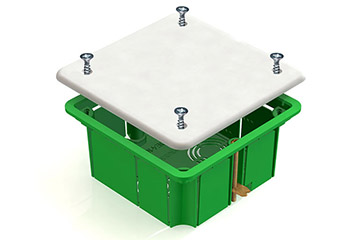 Кор.расп. с/пров. 92x92x45 (IP-20) зел. мет.зажим