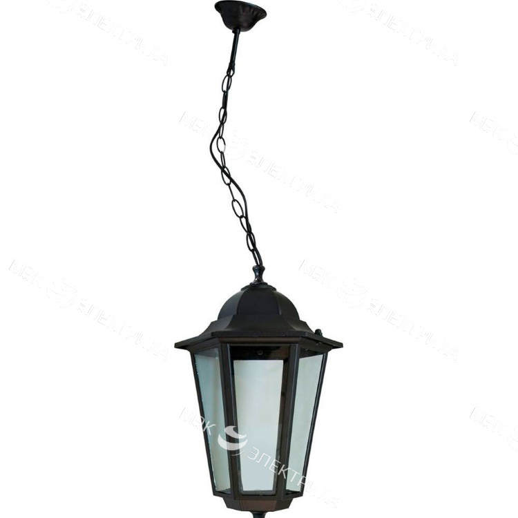 Светильник садово-парковый, 60W 230V E27 черный, 6105/PL6105