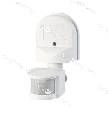 Датчик движения инфракрасный ДД-008-B 1200Вт 180 гр.12м IP44 черный ASD