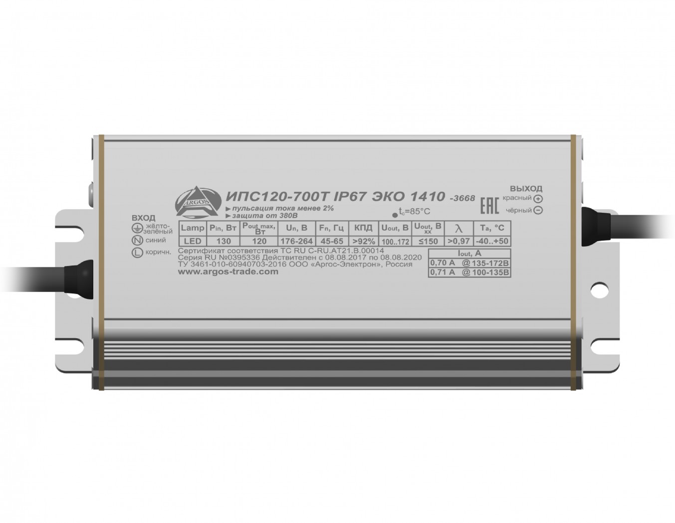 Источник питания ИПС-100-700Т ip67