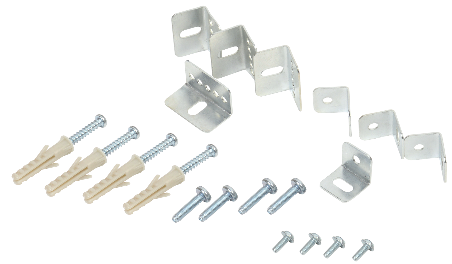 Монтажное крепление для настенного и накладного монтажа L=40mm цвет белый