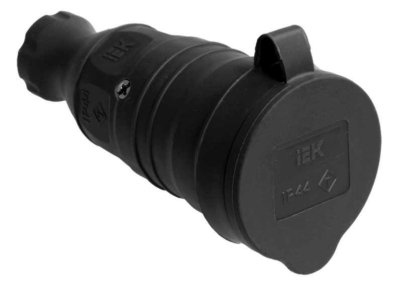 Розетка переносная каучук 2Р+Е,16А,250V