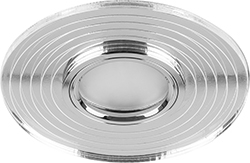 Светильник встраиваемый с белой LED подсветкой Feron CD980 потолочный MR16 G5.3 прозрачный