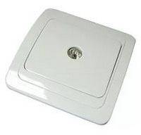 Розетка скр/п TV белая "ВАЛЕРИ"