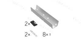 Комплект Х-ЛАЙН RAL9003 белый муар соединение в линию