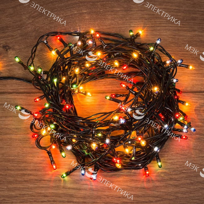 Гирлянда универсальная 100 ламп МУЛЬТИКОЛОР 5 метров с контроллером