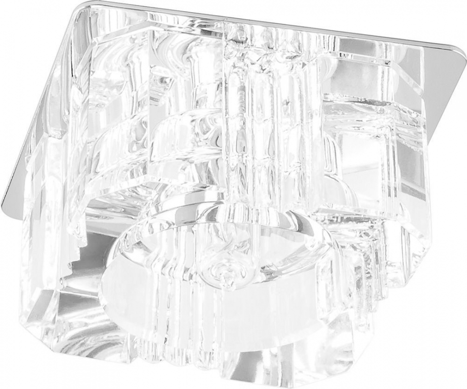 Светильник потолочный JD61 JCD9 35W G9 прозрачный, хром Feron