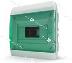 Бокс встраиваемый IP-40 8 модулей проз/зеленый BVZ 40-08-1