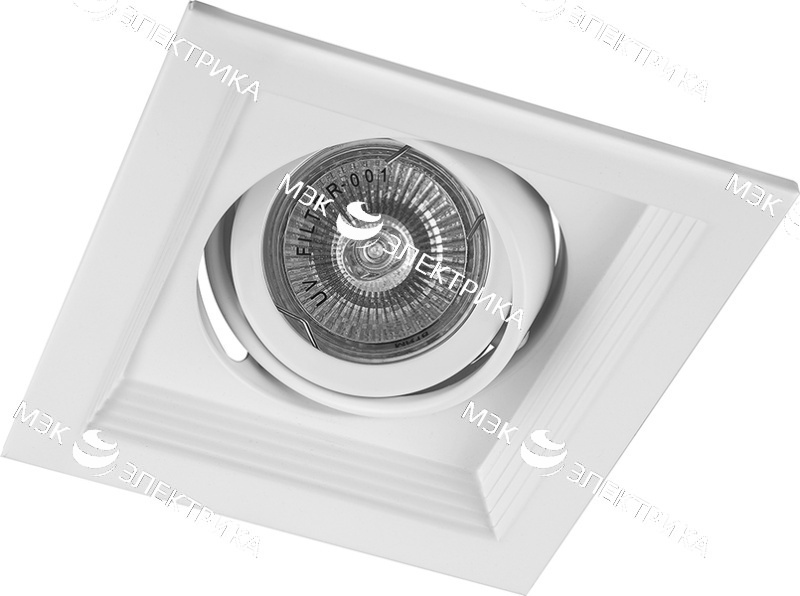 Светильник потолочный встраиваемый, MR16 G5.3 белый, DLT201 