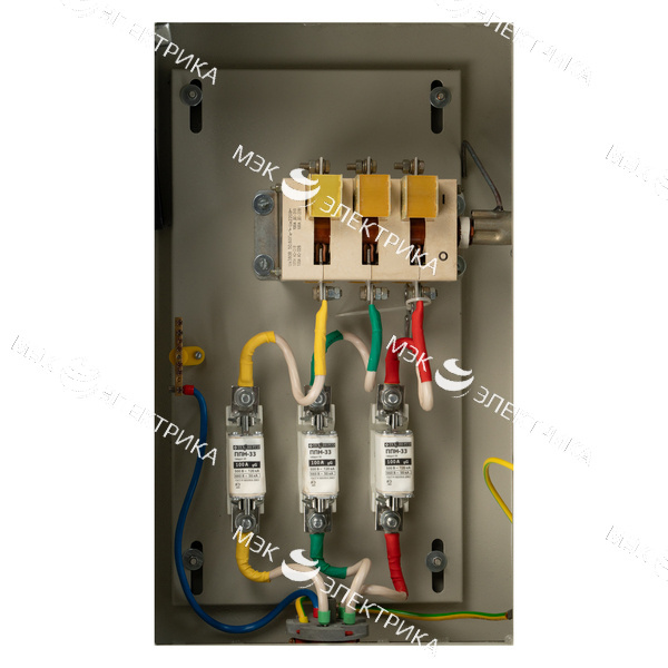 Ящик силовой с рубильником ЯВЗШ-31М-54 У2 с ПН-2 100А (N/PE) 5 штырей (500х300х170) IP65