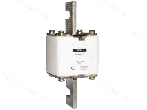 Плавкая вставка ППН41 1000А Габарит 4А прямые ножи