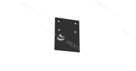 Крышка торцевая Т-Лайн белый RAL9003 в комплекте с крепежными элементами 1шт