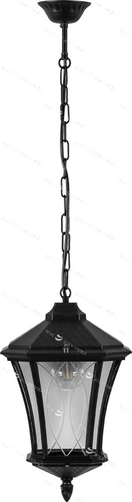 Светильник садово-парковый 60W 230V E27 черное золото, PL4034 "Лондон" Feron