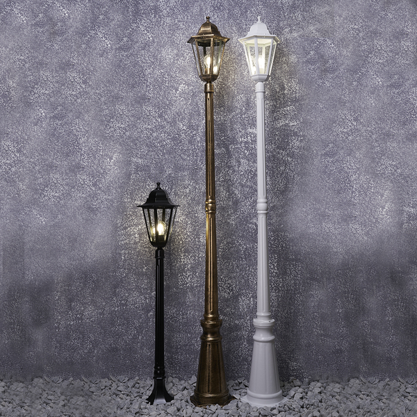 Светильник садово-парковый Feron 6211 столб 100W E27 230V, черное золото