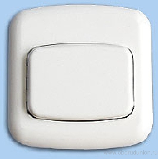 Кнопка звонка белая АБС(М)