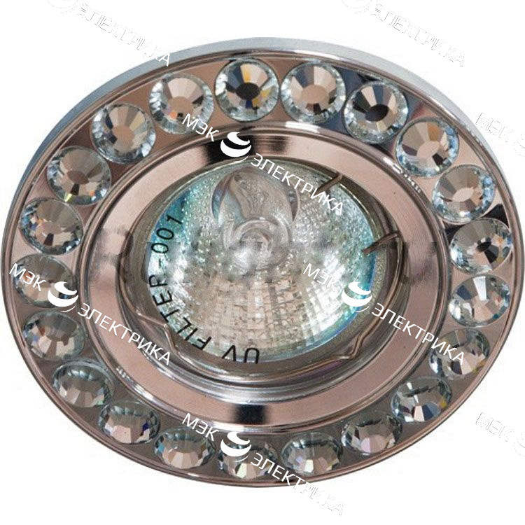 Светильник потолочный MR16 MAX50W 12V G5.3, прозрачный, хром, DL112-C