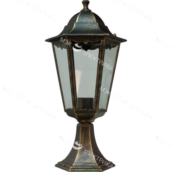 Светильник садово-парковый, 100W 230V E27 черное золото, 6204/PL6204