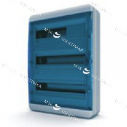 Бокс навесной IP-65 54 модулей прозр/синий BNS 65-54-1