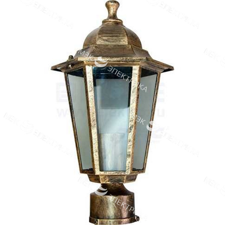 Светильник садово-парковый, 60W 230V E27 черное золото, 6103/PL6103