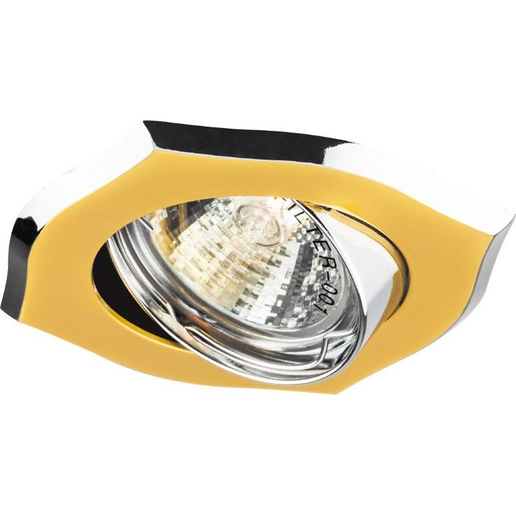 Светильник потолочный, MR16 G5.3 золото-хром, A246 Feron