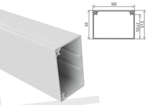 Кабель-канал КЭ 100х60 Ruvinil