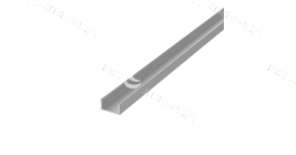 Алюминиевый профиль для LED ленты подвесной/накладной 2000х35х35мм металлик