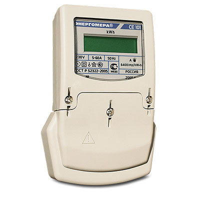 Электросчетчик СЕ101 S6 145 5(60)А/230В однотарифный, ЖКИ