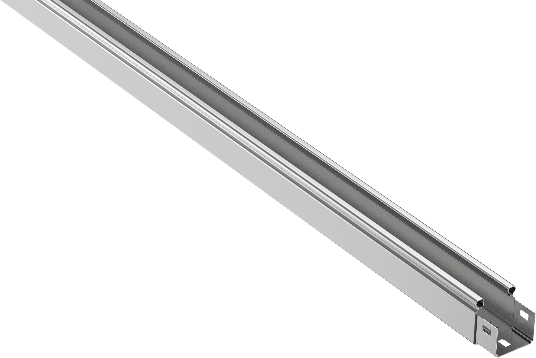 Крышка лотка 200х50 неперф.оцинк. L=2м *