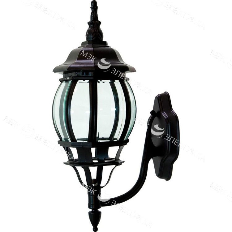 Светильник садово-парковый, 100W 230V E27 черный, 8101/PL8101