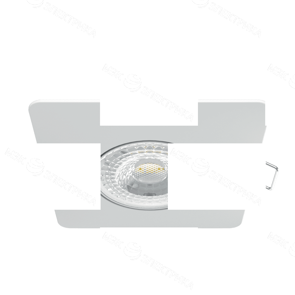 Светодиодный светильник Gauss Квадрат. Белый, 6W, 500 Lm LED 2700K