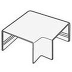 Угол плоский к кабель-каналу 40х25 Т