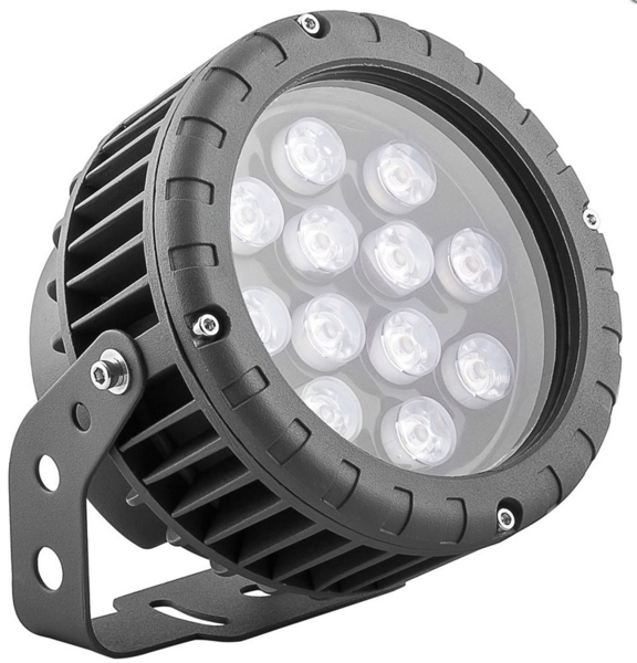 Светодиодный прожектор, D150xH200, IP65 12W 85-265V,холодный белый, LL-883 