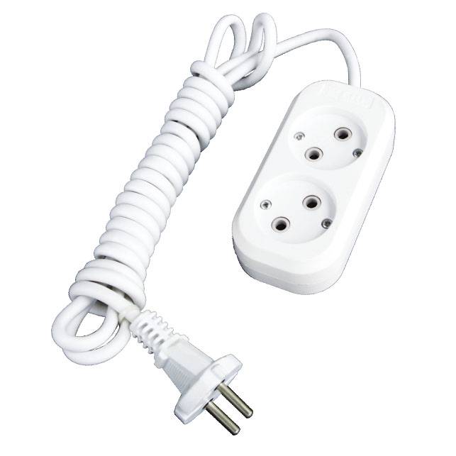 Удлинитель 2гн. 3м с/з ПВС 3x1 16А T-Plast