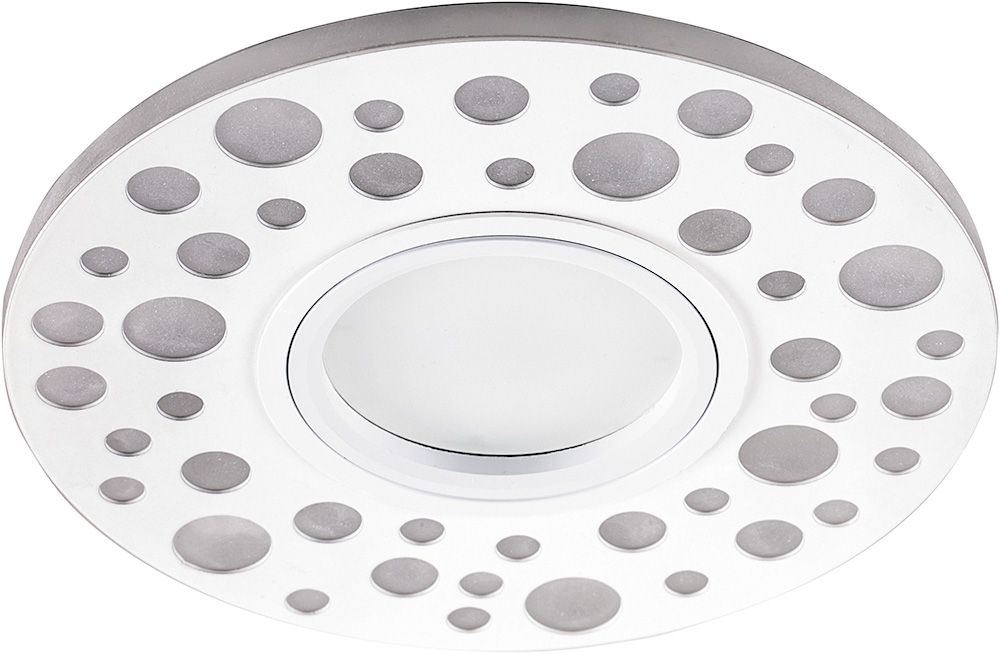 Светильник встраиваемый с LED подсветкой Feron CD989 потолочный MR16 G5.3 белый