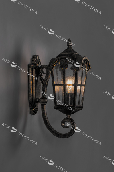 Светильник садово-парковый, 60W 230V E27 черное золото, PL102