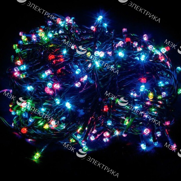 Гирлянда светодиодная "линейная" CL07 мультиколор 400 LED, 40м + 5м зеленый шнур