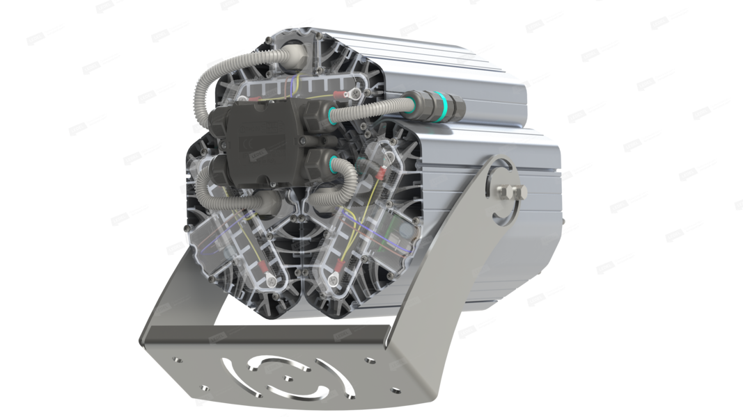 Светильник L-lego II 500 banner/425/Г30/5.0K/01/L100/IKIX-610/220AC IP66 поворотное крепление LEDEL 