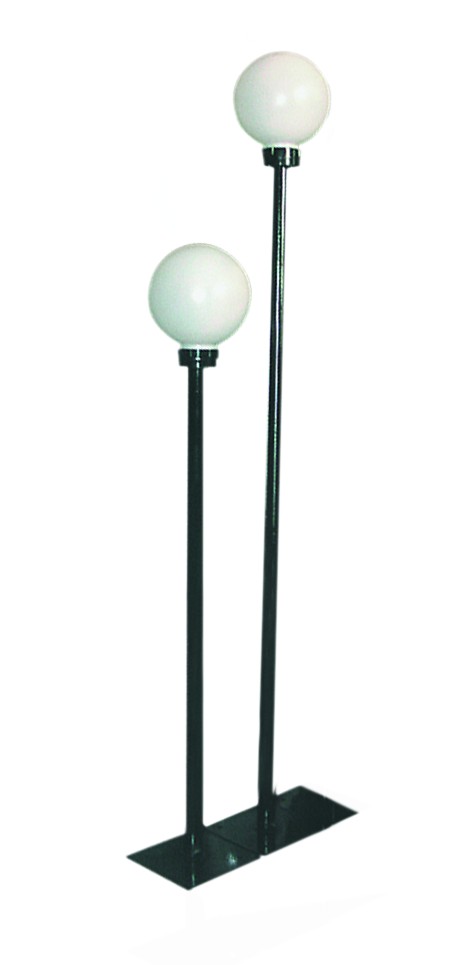 Cадово-парковый светильник ШАР h=2.5м., d=250 мм белый МЭК Электрика