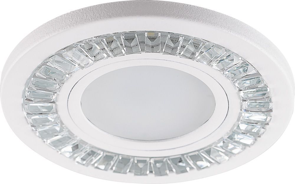 Светильник встраиваемый с LED подсветкой Feron CD958 потолочный MR16 G5.3 прозрачный, белый