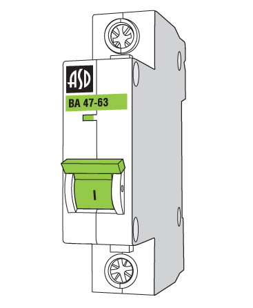 Автомат ASD ВА 47-63 1P C63