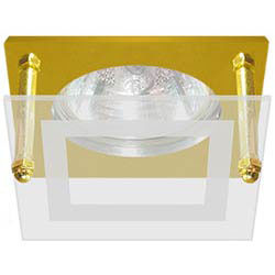 Светильник встраиваемый Feron BS3159-P2-8 потолочный MR16 G5.3 прозрачно-золотистый