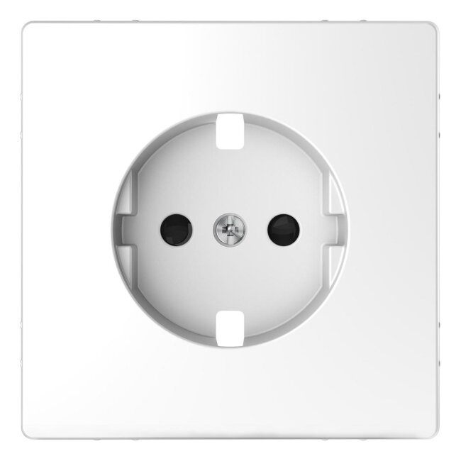 Розетка LK45 с з/к, без шторок (белый)